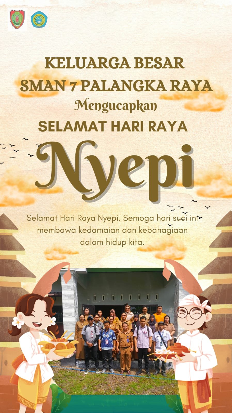 Ucapan Selamat Hari Nyepi Tahun 2026 dari SMAN 7 Palangka Raya 