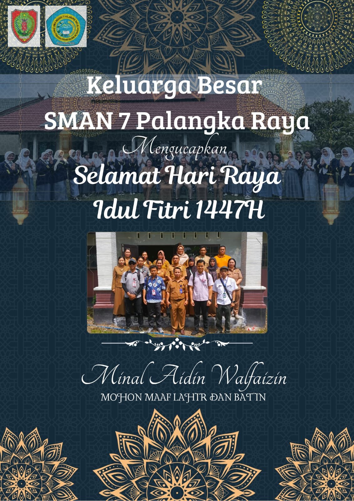Ucapan Selamat Hari Raya Idul Fitri dari Keluarga Besar SMAN 7 Palangka Raya Tahun 2026