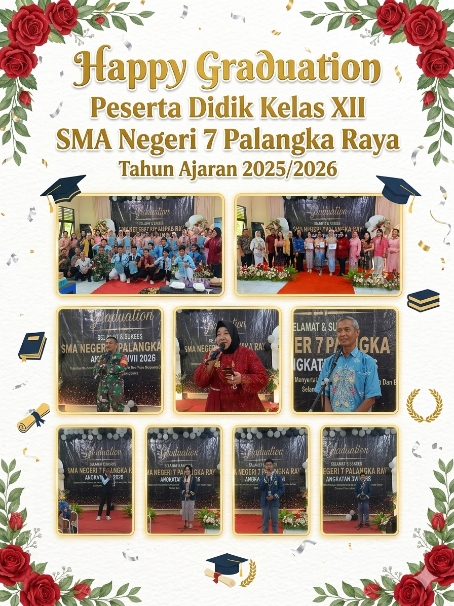 Kemeriahan Perpisahan Kreatif  Peserta Didik Kelas XII SMA Negeri 7 Palangka Raya Angkatan 2026.